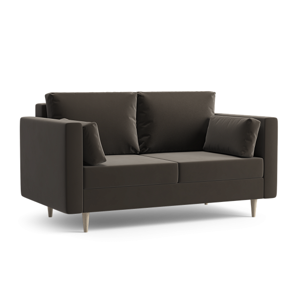 Брайн диван 140 Велюр Velutto 23 коричневый купить в Санкт-Петербурге Брайн диван 140 Велюр Velutto 23 коричневый купить в Санкт-Петербурге