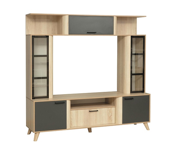 Стенка ВИСТА-19 дуб сонома/диамант серый/профиль Masa Decor дуб сонома/стекло Стенка ВИСТА-19 дуб сонома/диамант серый/профиль Masa Decor дуб сонома/стекло купить в Санкт-Петербурге