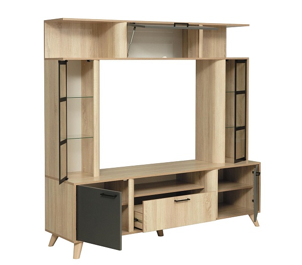 Стенка ВИСТА-19 дуб сонома/диамант серый/профиль Masa Decor дуб сонома/стекло Стенка ВИСТА-19 дуб сонома/диамант серый/профиль Masa Decor дуб сонома/стекло купить в Санкт-Петербурге