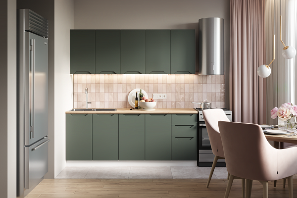 Кухня Хельга 2000 олива софт (готовое решение) Кухня Хельга 2000 олива софт (готовое решение) купить в Санкт-Петербурге